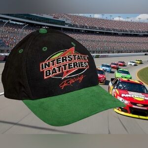 Vintage Interstate Batteries Racing NASCAR Bobby Labonte 18 Snapback Hat Cap New